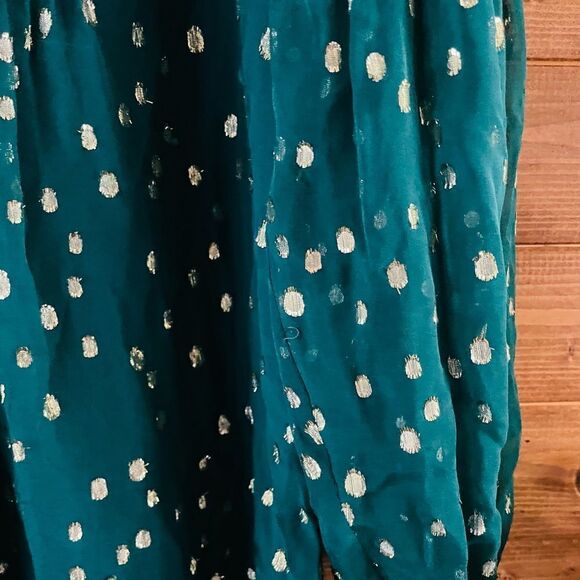 Lilly Pulitzer Cleme Silk Dress, Spruce Green - Picture 5 of 5